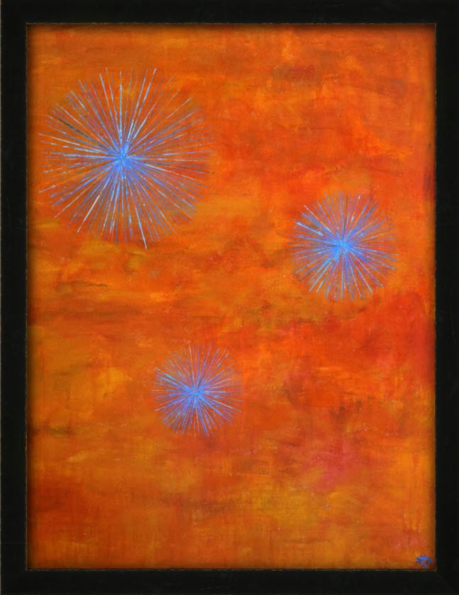 Tangerine Alliums - Original