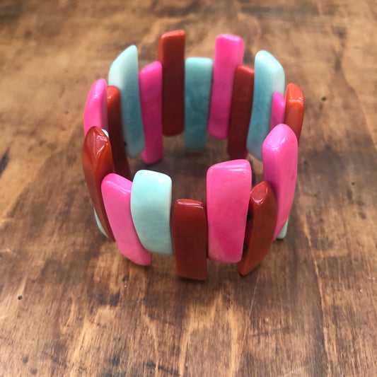 Tagua Bracelet MALALA Bermuda Trio