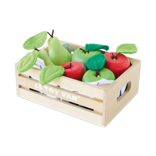 Apples & Pears Fruits - Wooden Market Crate
