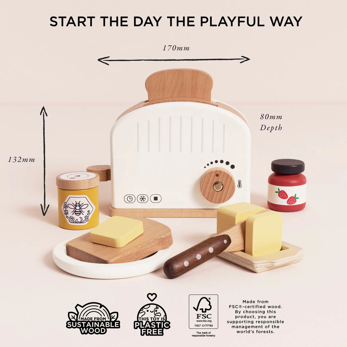 Pop-up Toaster and Breakfast Set