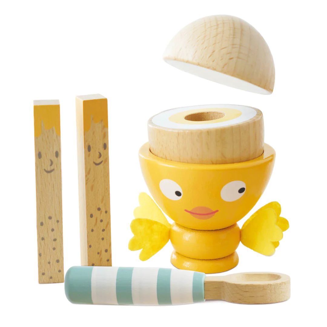 Wooden Egg Cup & Soldiers