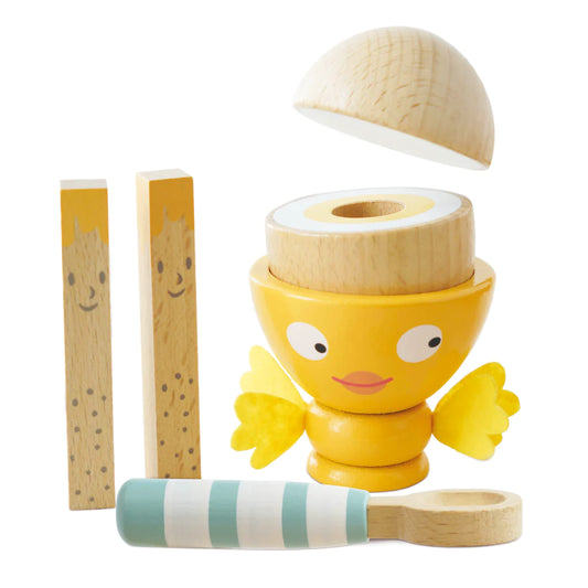 Wooden Egg Cup & Soldiers