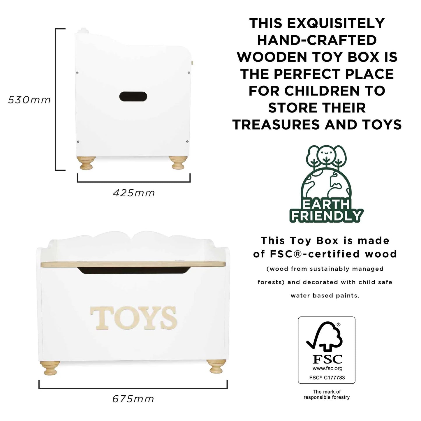 Le Toy Van Classic Wooden Toy Chest
