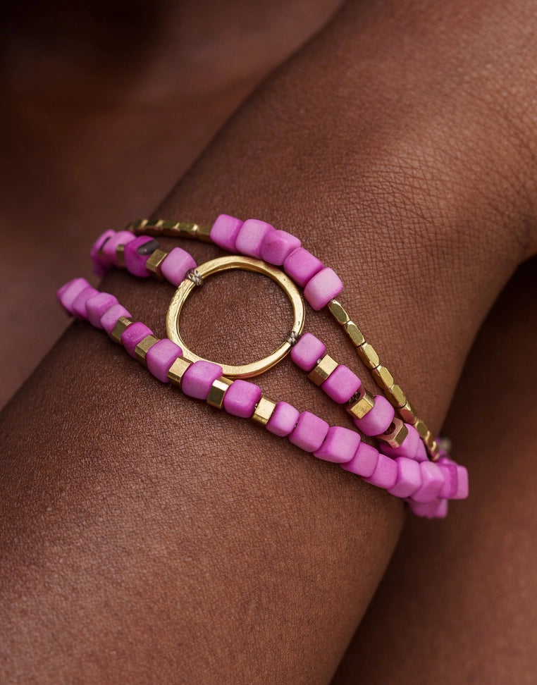 Dainty Triple Tagua Bracelet