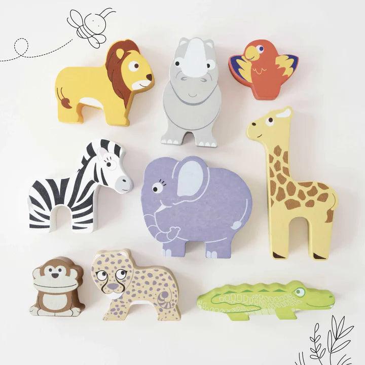 African Animals Wooden Stacking Toy - Gigglewick Gallery