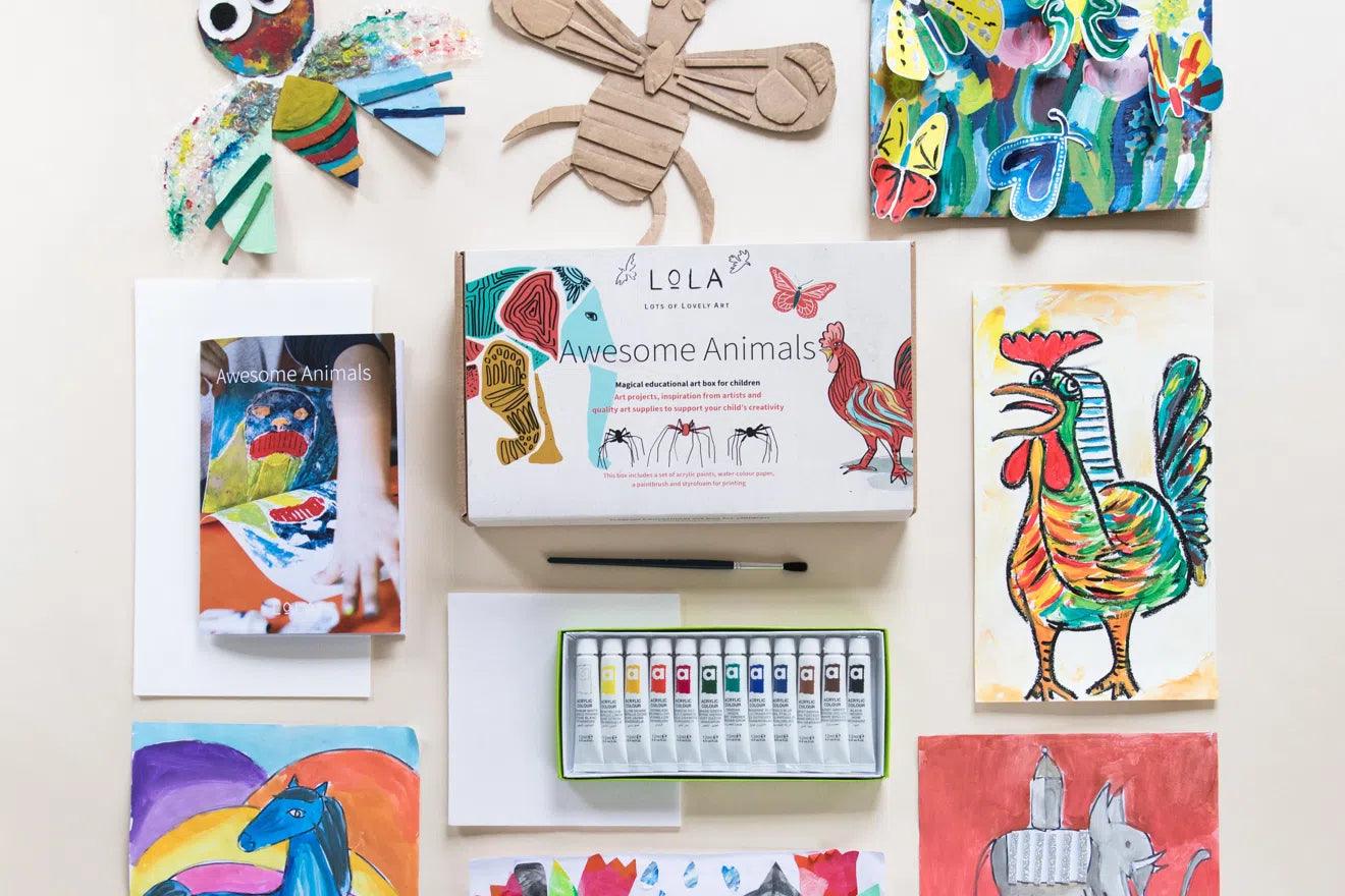 Awesome Animals Art Box - Gigglewick Gallery