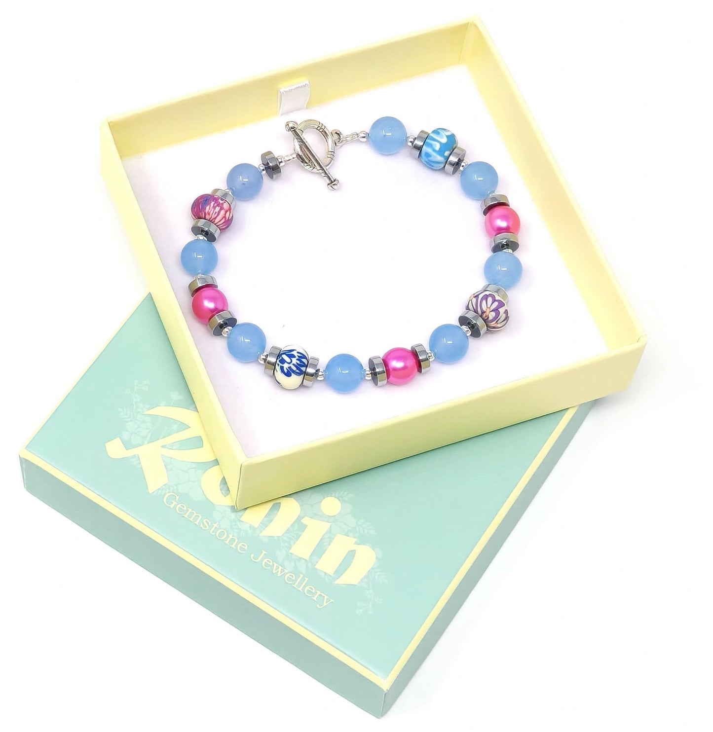 Cornflower B2 Gemstone Bracelet