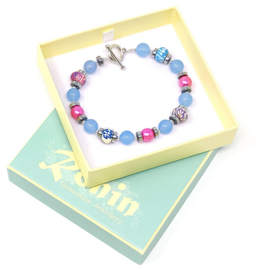 Cornflower B2 Gemstone Bracelet