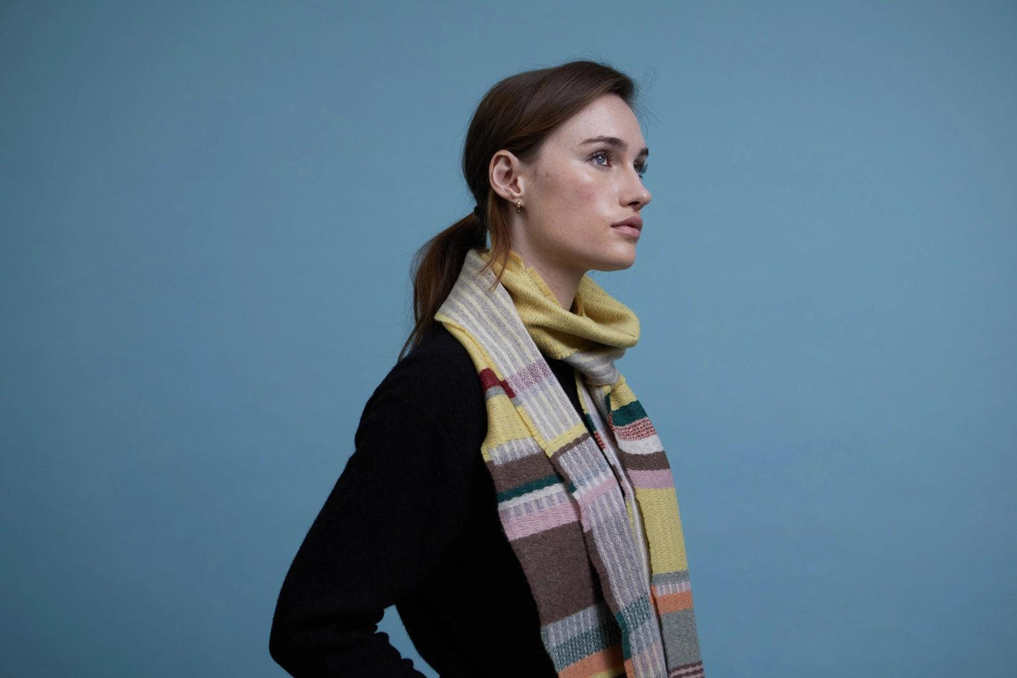 Darland Yellow Lambswool Scarf - Gigglewick Gallery