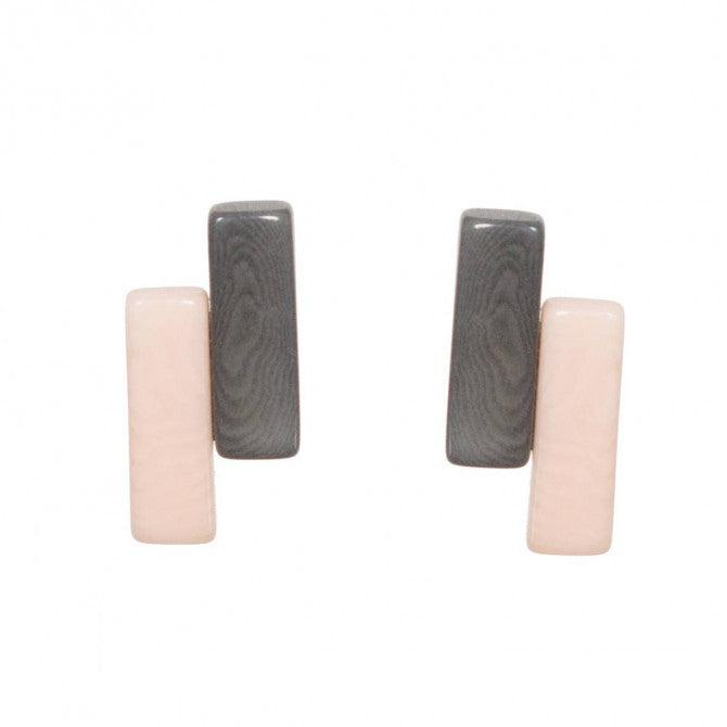 Nodova Clac Cream Caramel Earrings - Gigglewick Gallery