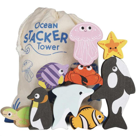 Ocean Wooden Stacking Toys - Gigglewick Gallery