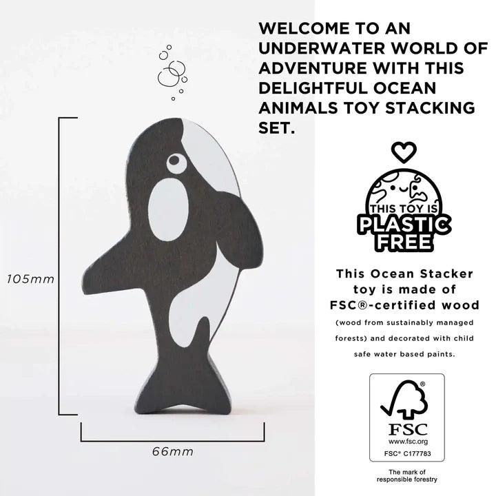 Ocean Wooden Stacking Toys - Gigglewick Gallery