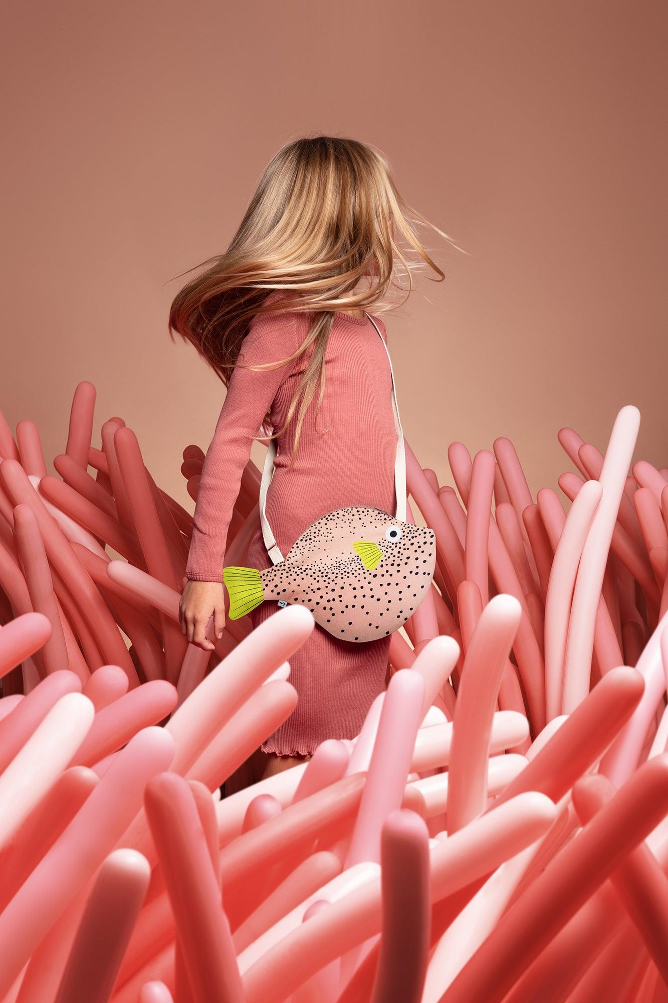 Pufferfish Shoulder Bag - Pink - Gigglewick Gallery