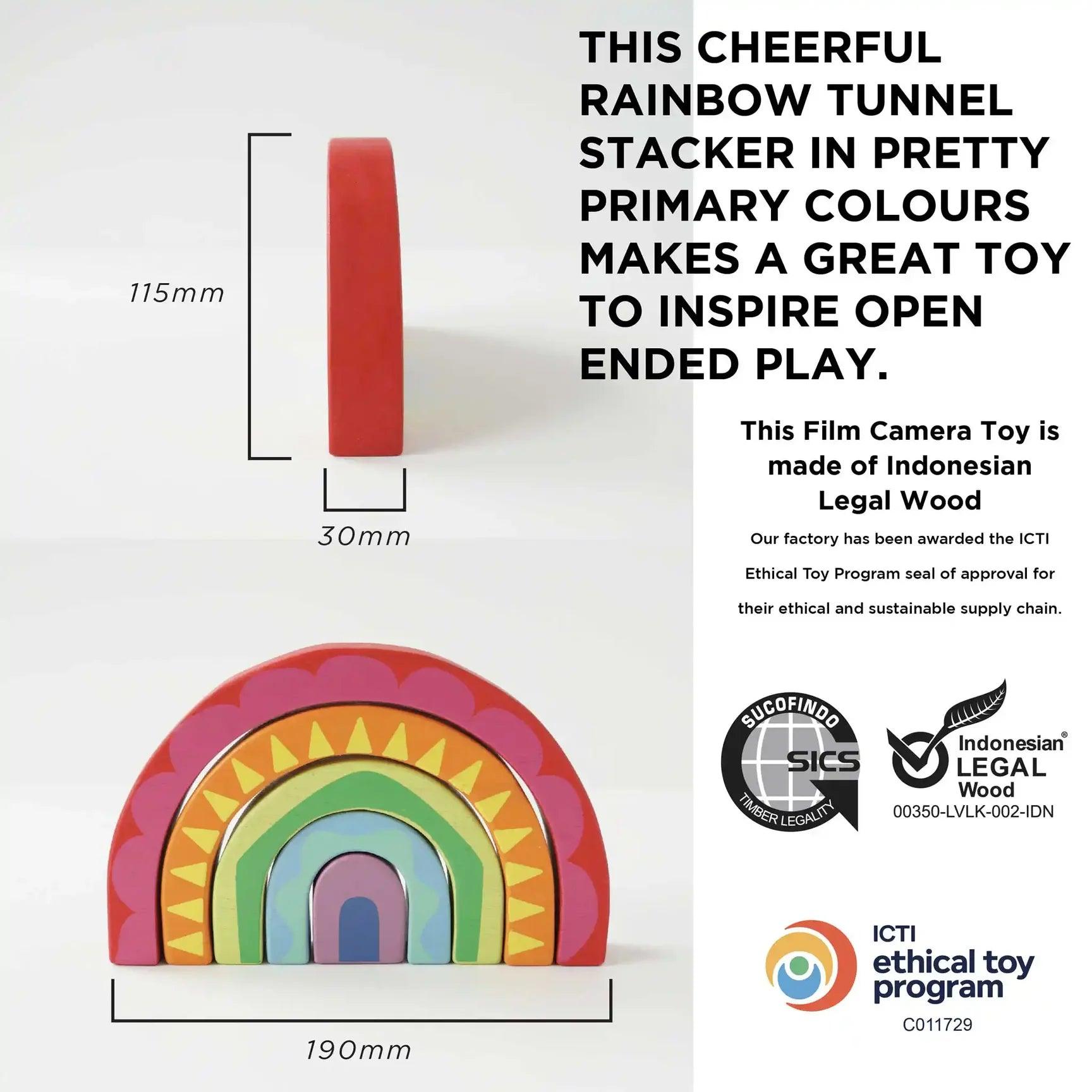Rainbow Stacker Tunnel - Gigglewick Gallery