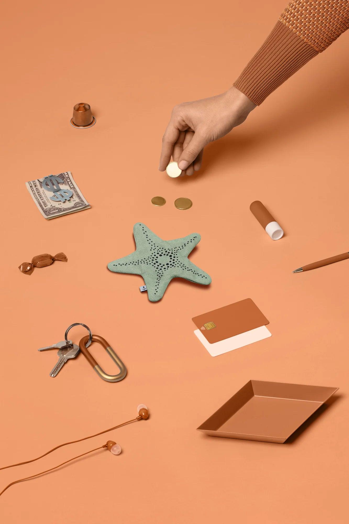Starfish Purse - Aqua - Gigglewick Gallery