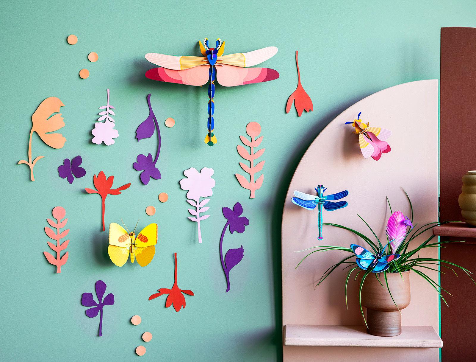 Garden Curiosities (Flowers Butterflies Dragonflies) - Gigglewick Gallery