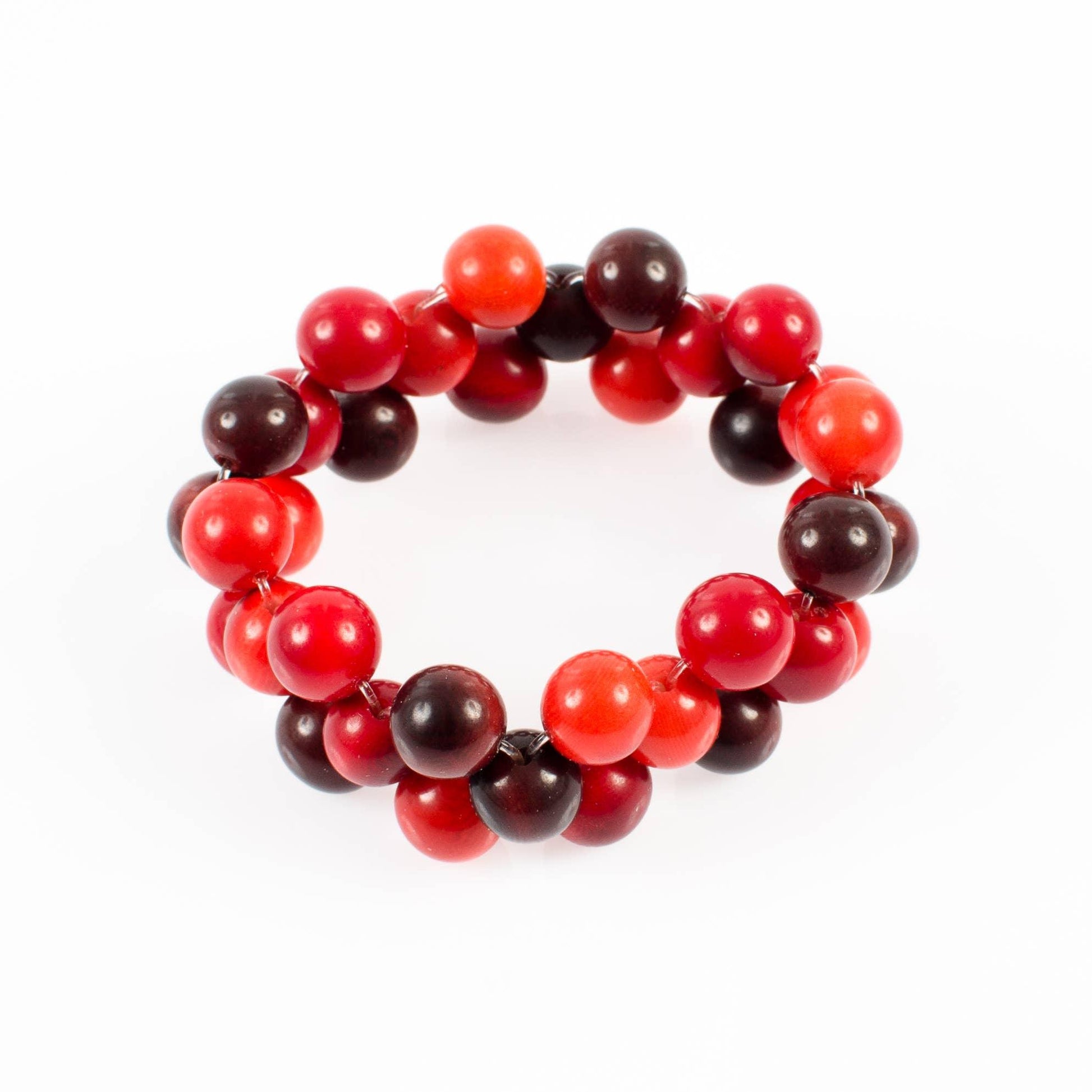 Nodova Bracelet LONA Trio of Reds - Gigglewick Gallery
