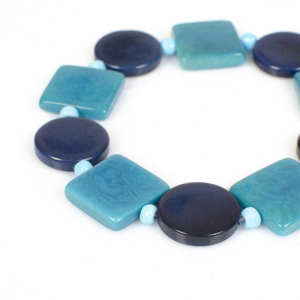 Nodova Bracelet VIRGINIA Cyan Blue - Gigglewick Gallery