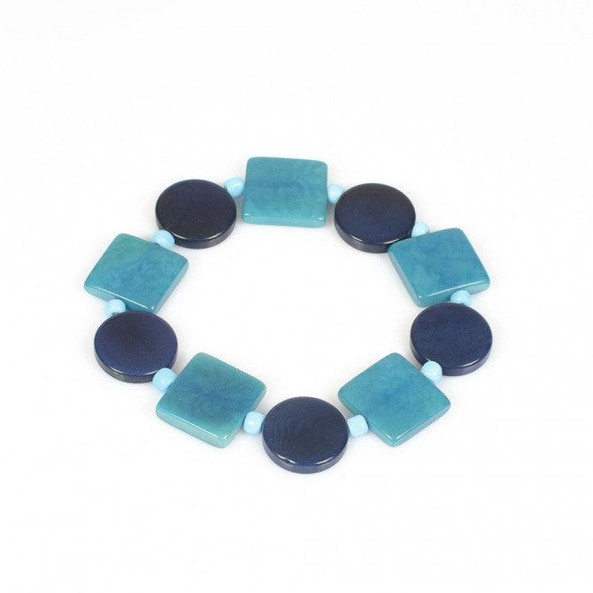 Nodova Bracelet VIRGINIA Cyan Blue - Gigglewick Gallery