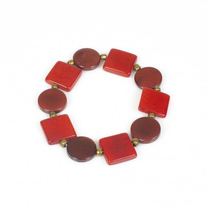 Nodova Bracelet VIRGINIA Red - Gigglewick Gallery