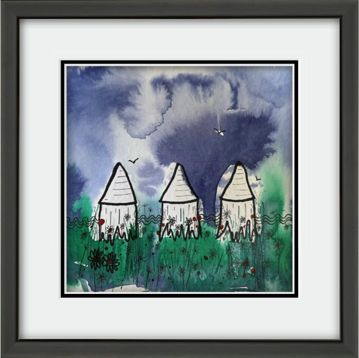 Beach Hut Meadow - Original