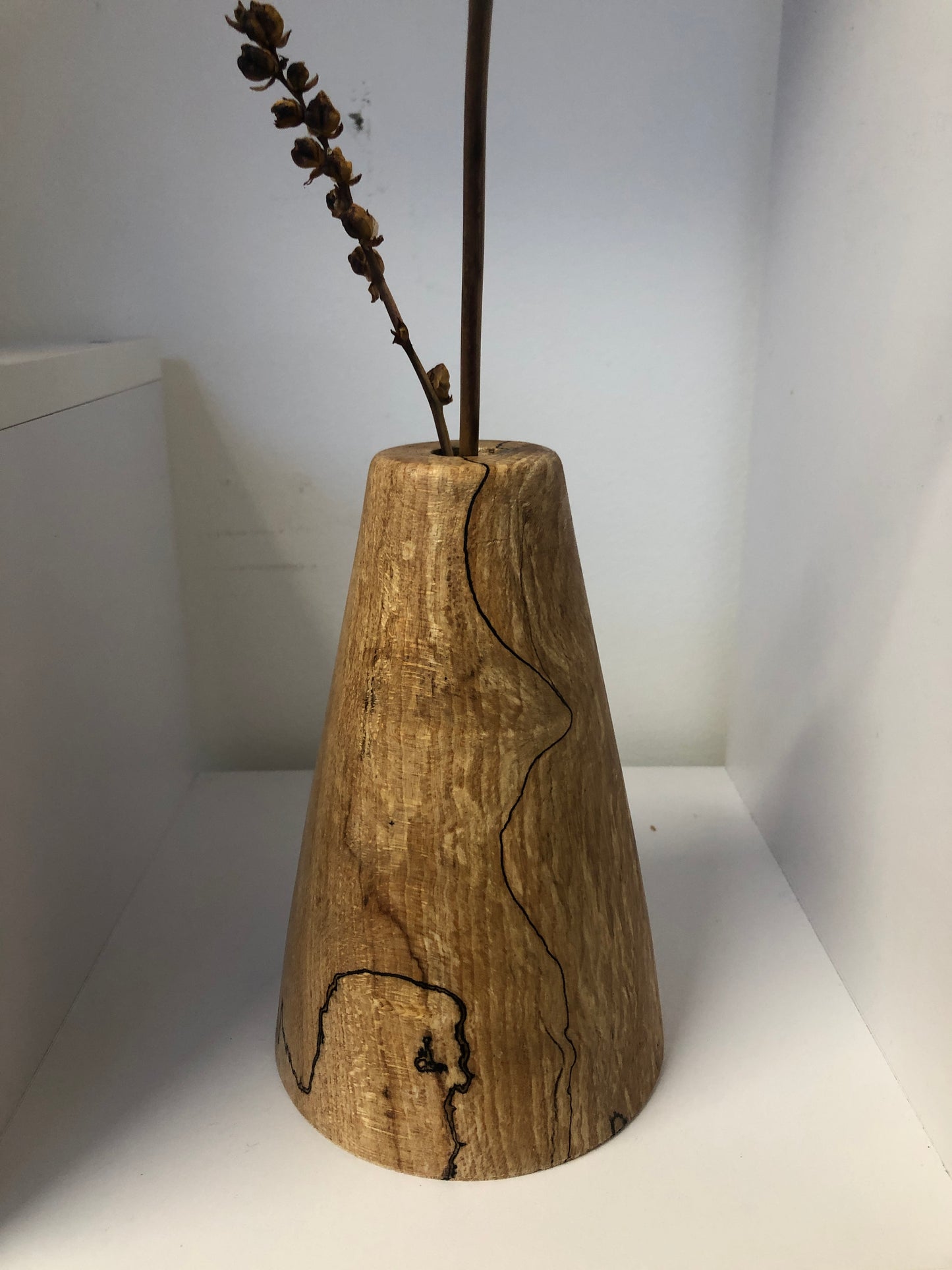 Spalted Beech Dried Bud Vase