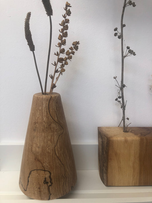 Spalted Beech Dried Bud Vase