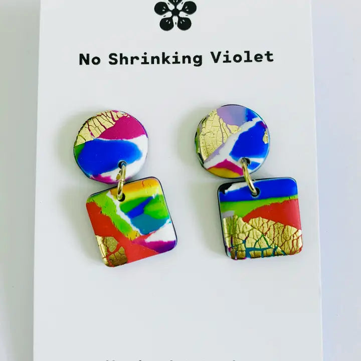 No Shrinking Violet - 80s - Mini Earrings