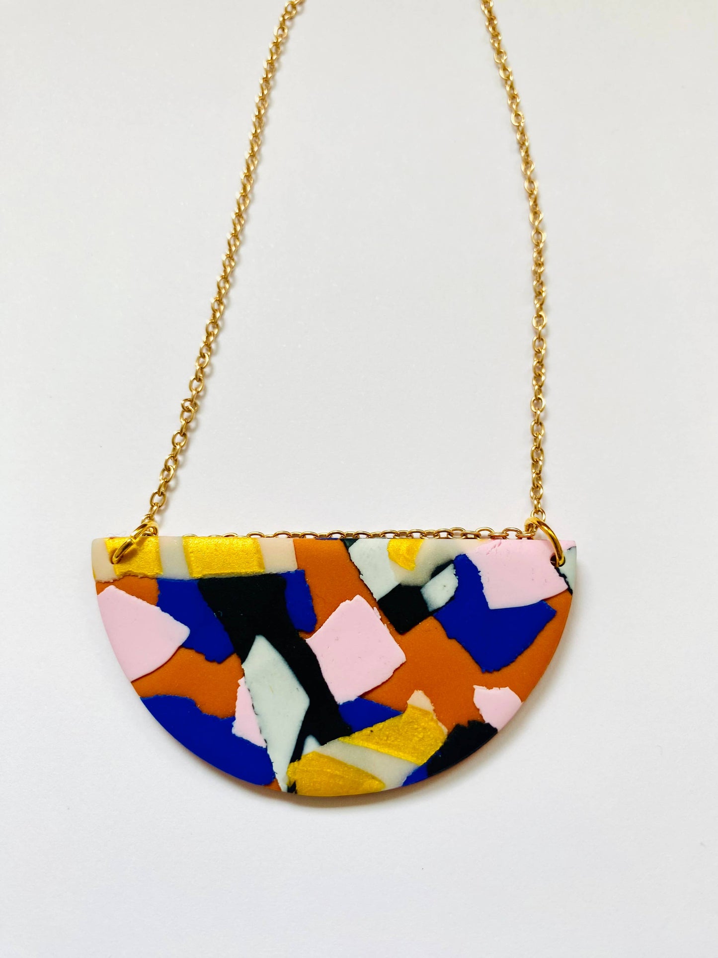 No Shrinking Violet - Landscape - Statement Necklace