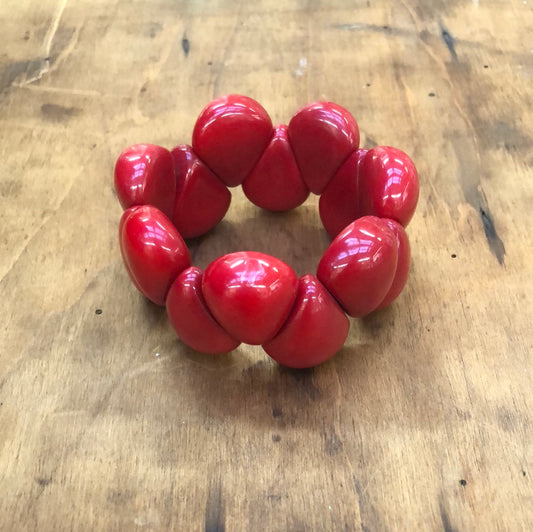 Tagua Bracelet PEGRIMA Red