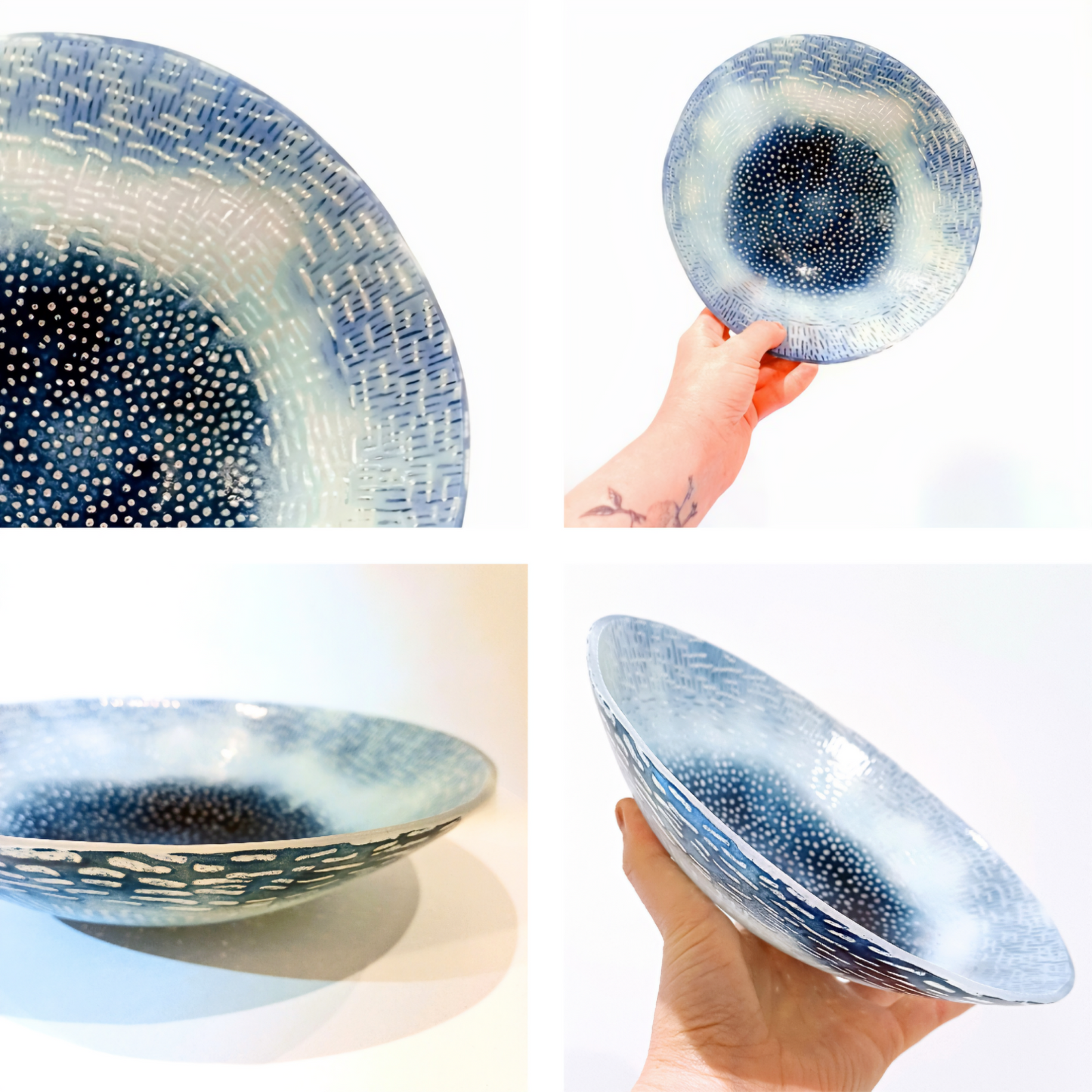 'First Frost' - Kiln Formed Glass Bowl