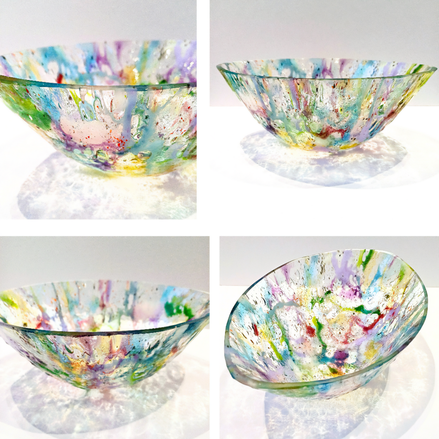 'The Healers' Kitchen' - Handcrafted Kiln Formed Glass Bowl