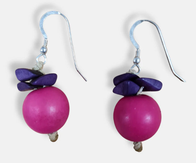 Bombona Tagua Earrings