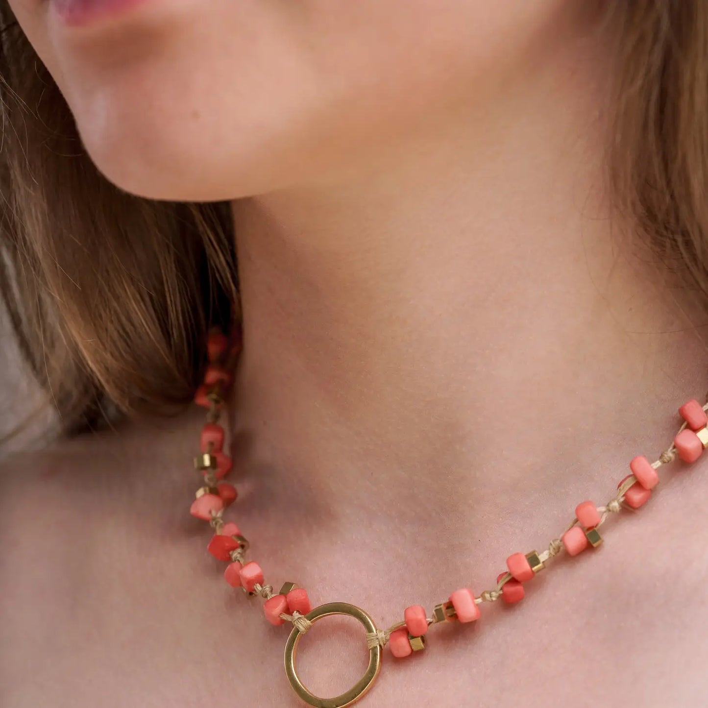 Dainty Tagua Cord Necklace