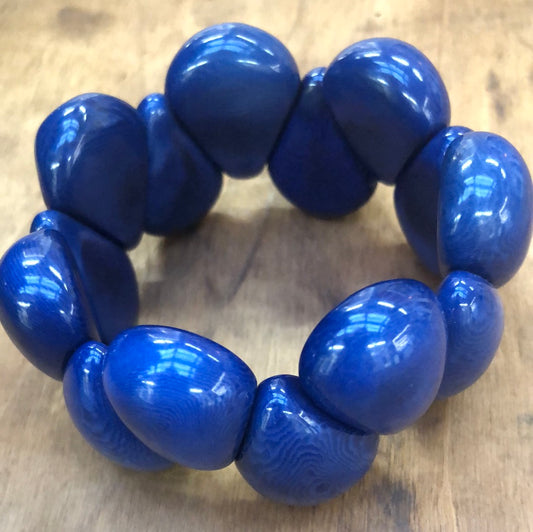 Tagua Bracelet PEGRIMA Navy Blue