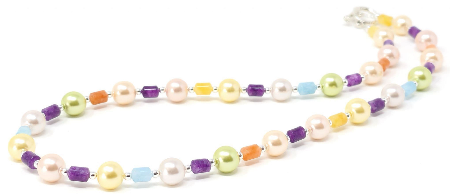 Helios 3 Gemstone Necklace