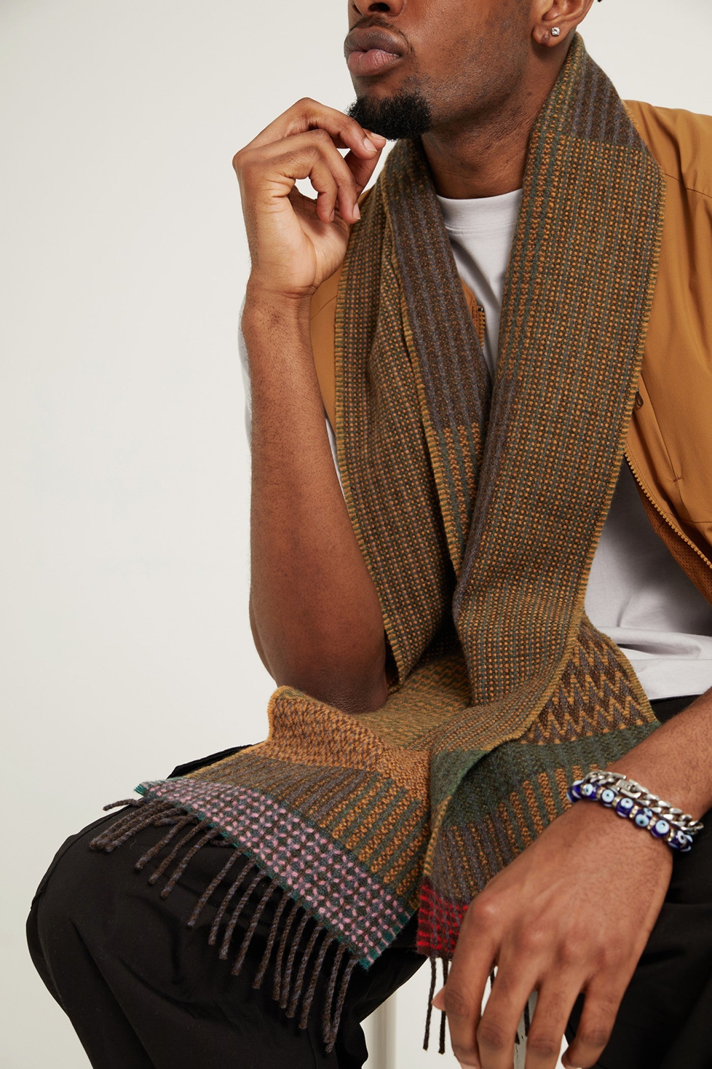 Houten Ochre Lambswool Scarf