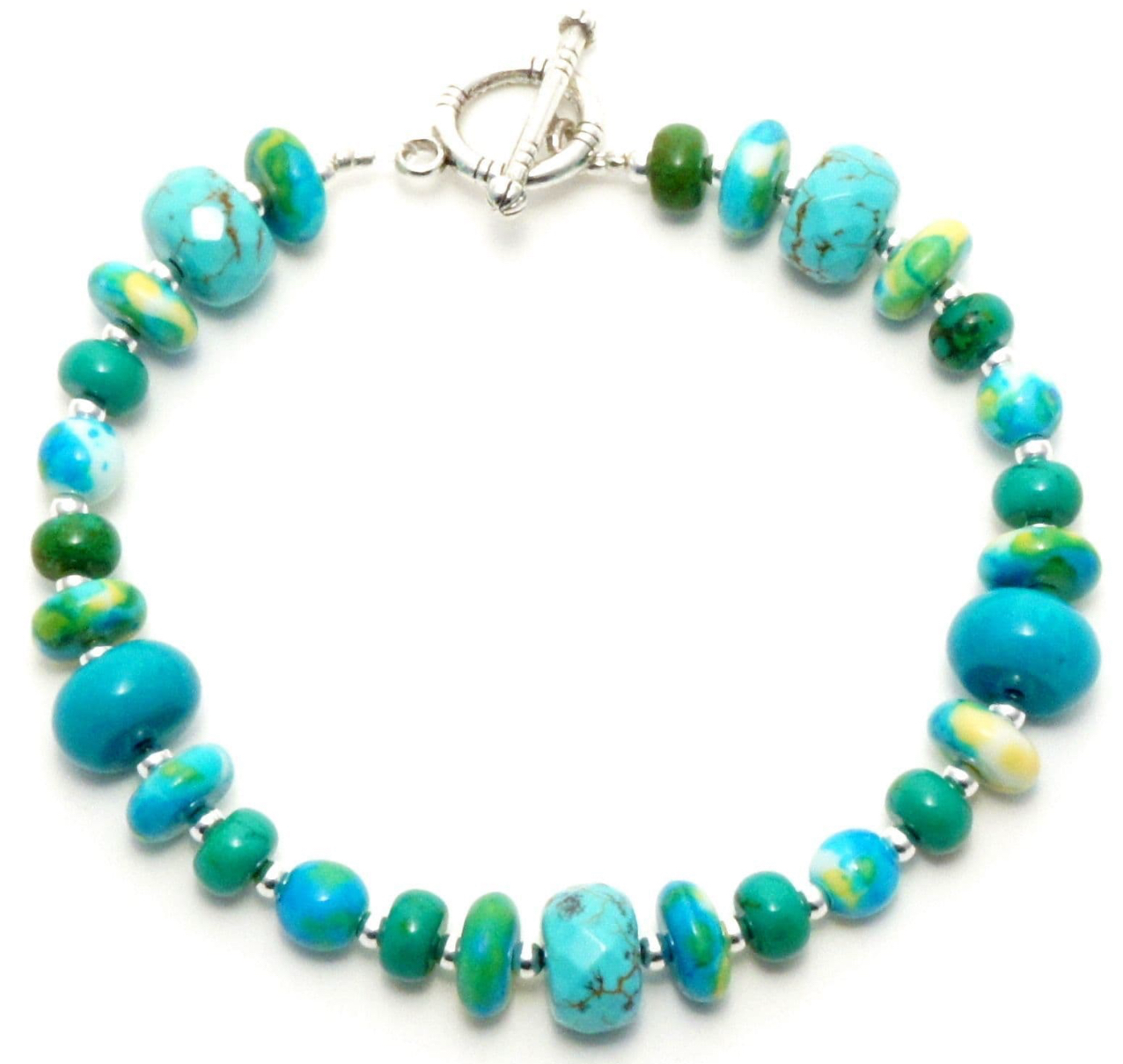 Swimming Pool B1 Gemstone Bracelet