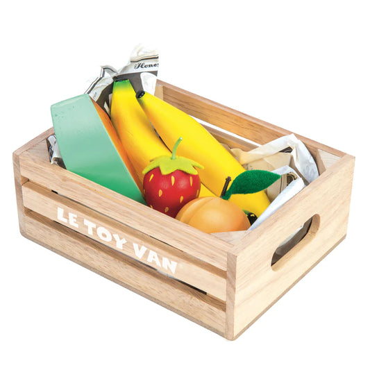Fruits 5 a Day - Wooden Market Crate