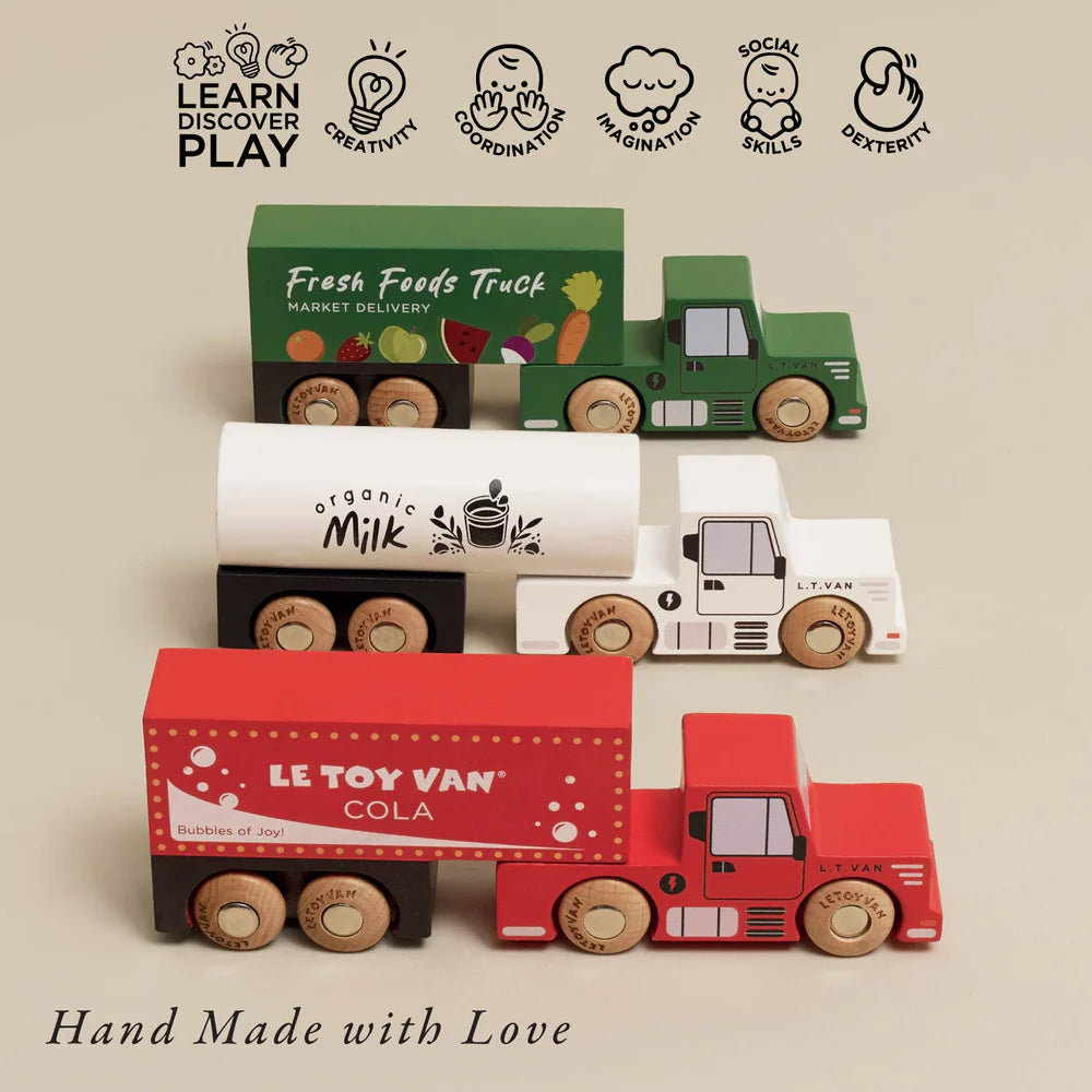 Wooden Trailer Truck Set