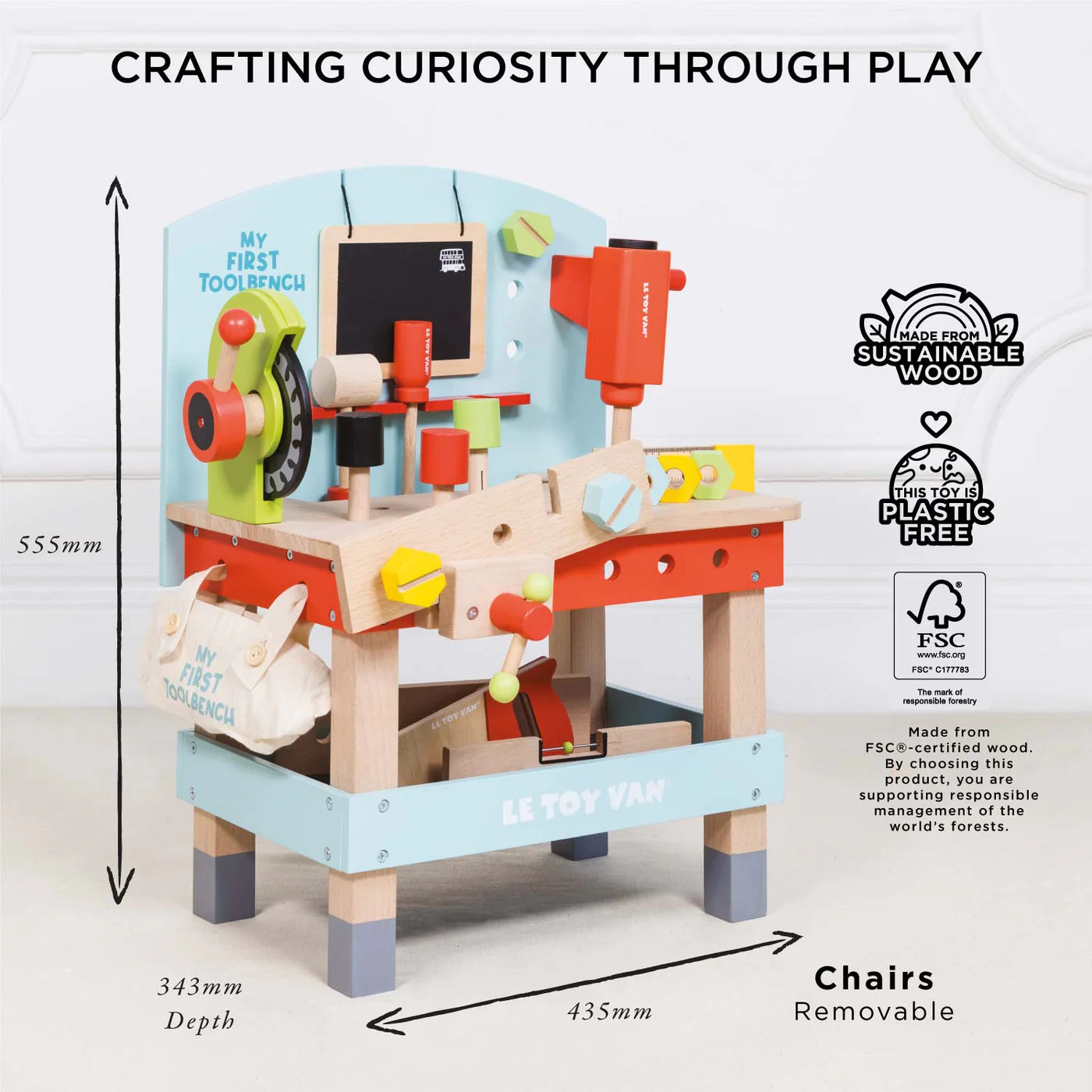 Wooden Tool Box Bench