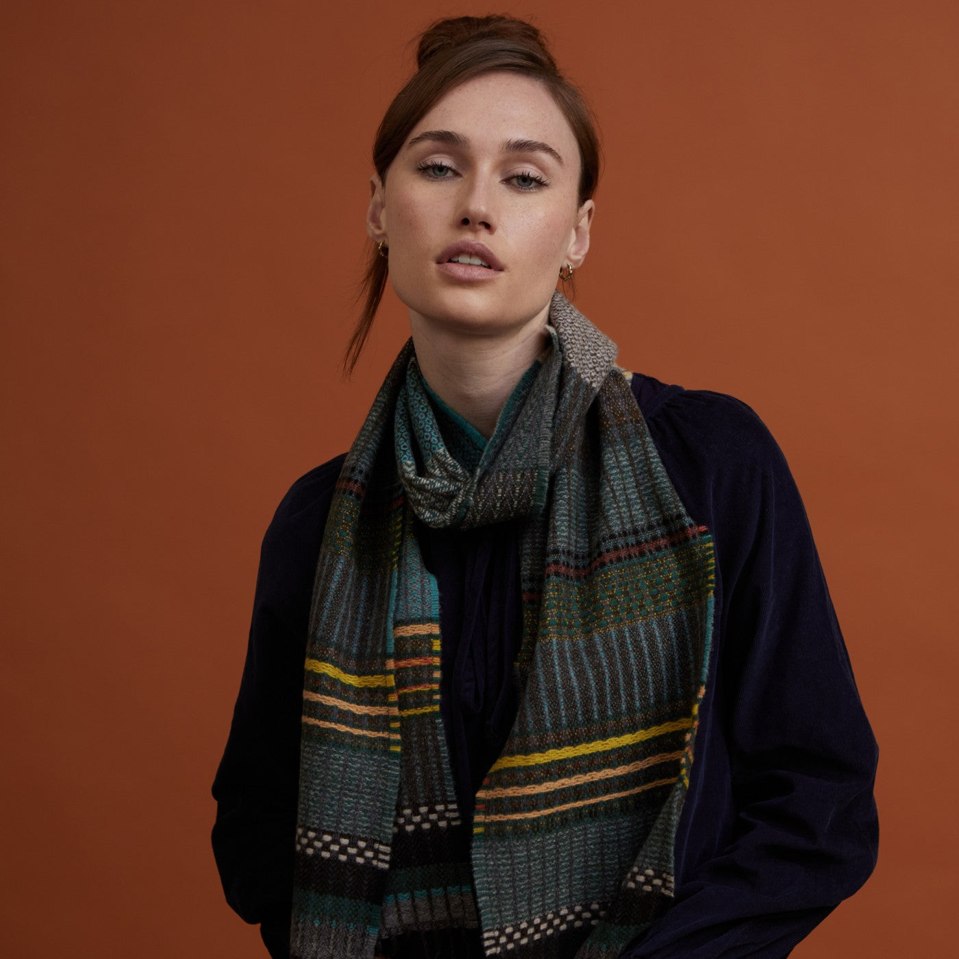 Wainscott Jade Lambswool Scarf