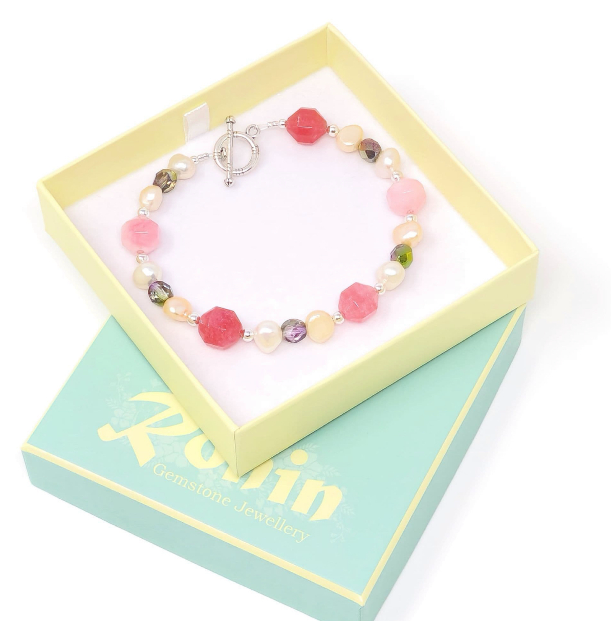 Watermelon B2 Gemstone Bracelet