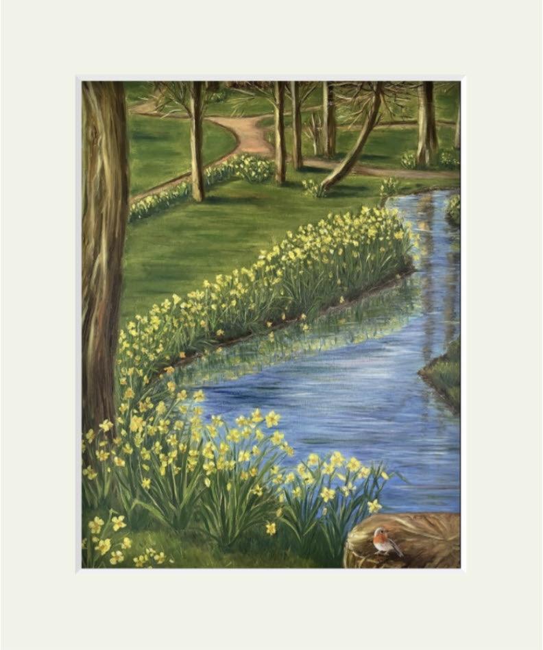 'Daffodils Delight' Limited Edition Mounted Prints - Gigglewick Gallery