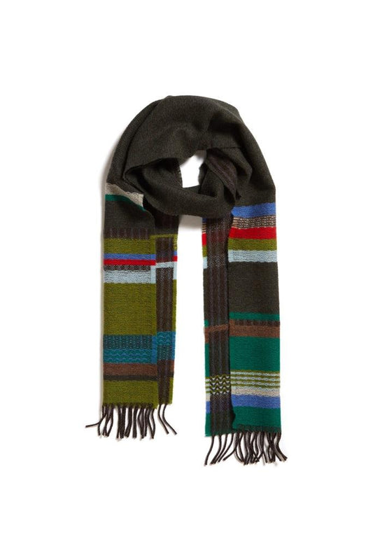 Darland Green Lambswool Scarf - Gigglewick Gallery