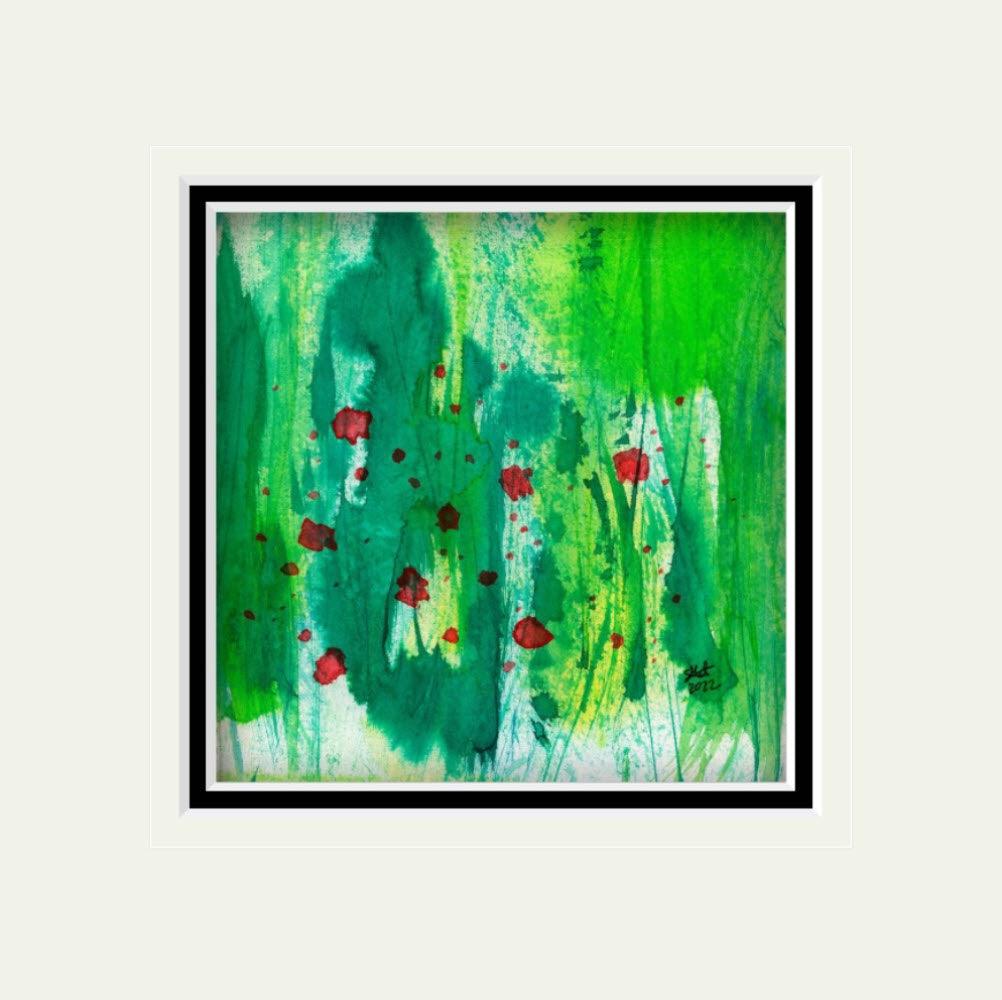 Emerald Poppies - Gigglewick Gallery