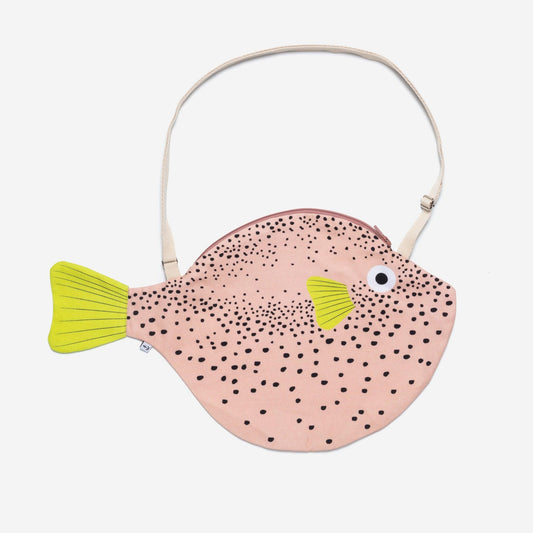 Pufferfish Shoulder Bag - Large - Pink - Gigglewick Gallery