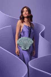 Scallop Shoulder Bag - Blue - Gigglewick Gallery