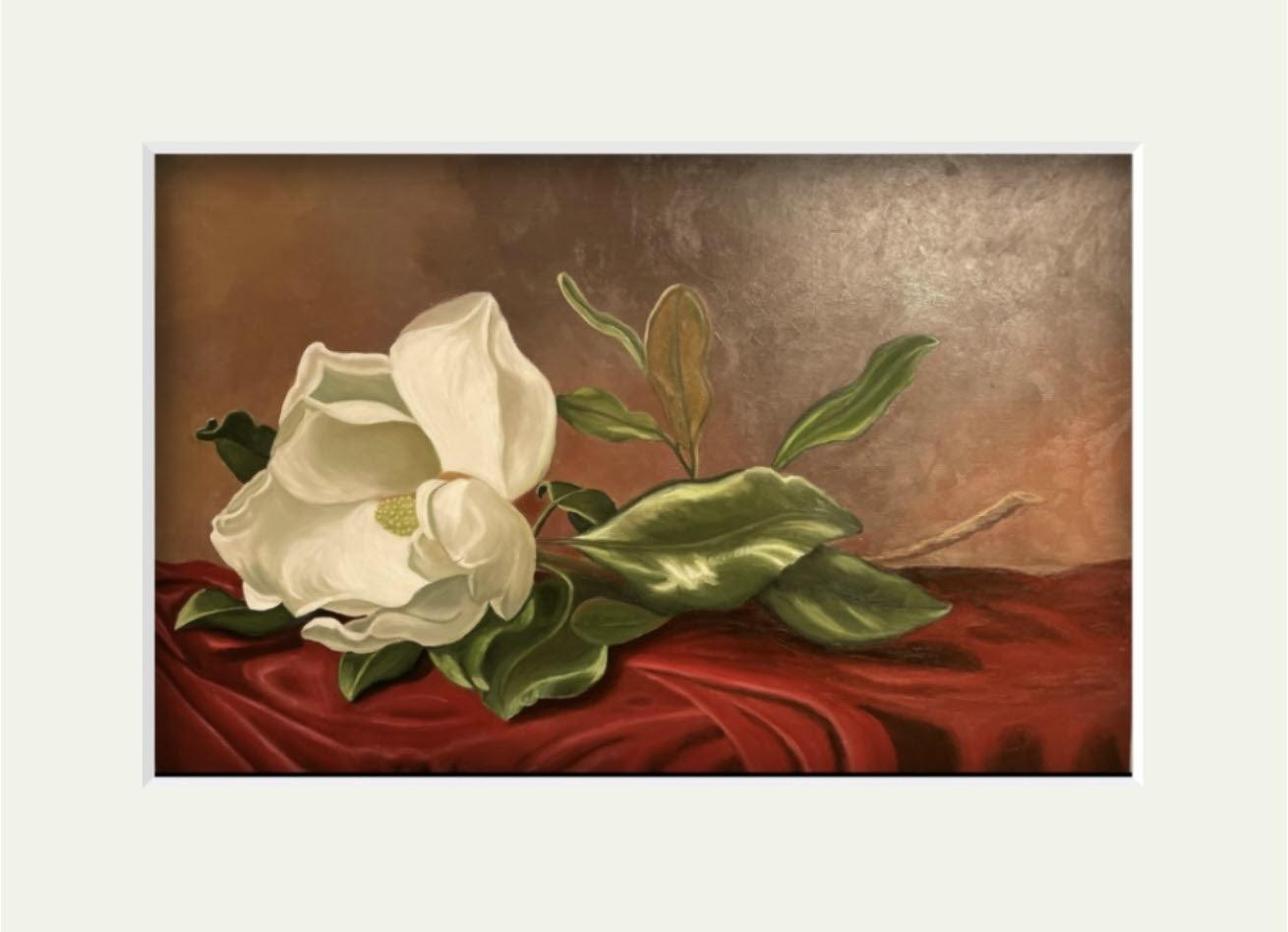 'White Magnolia' Limited Edition Mounted Prints - Gigglewick Gallery