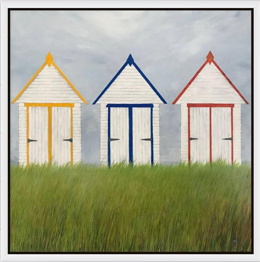Beach Hut Trio - Gigglewick Gallery